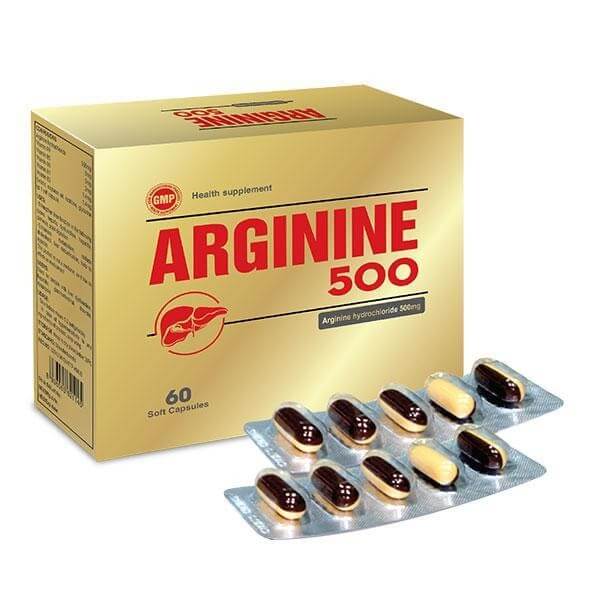 Thực phẩm chức năng tốt cho gan Arginine 500