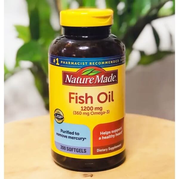 Nature Made Fish Oil 1200mg Omega 3 - Thực phẩm chức năng bổ mắt hàng đầu hiện nay