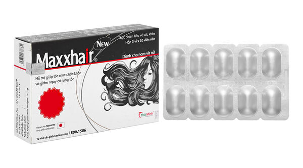 Viên uống Maxxhair hỗ trợ giảm gãy rụng tóc hiệu quả