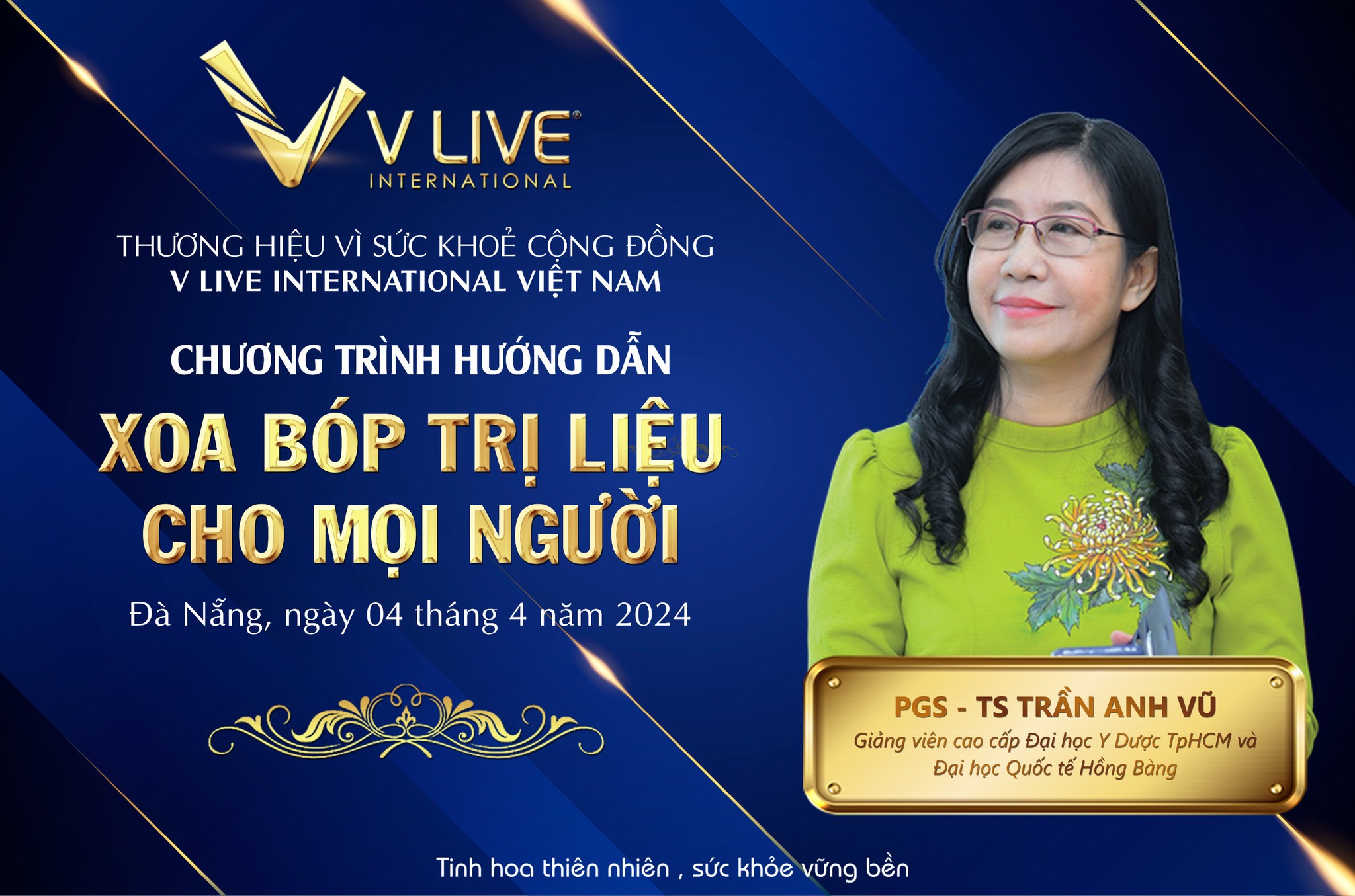 V Live cùng PGS.TS Trần Anh Vũ đã thực hiện chương trình hướng dẫn “Xoa bóp trị liệu dành cho mọi người”