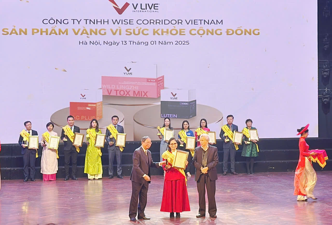 Công ty TNHH Wise Corridor Việt Nam đã vinh dự nhận Giải thưởng “Sản phẩm vàng vì sức khỏe cộng đồng” năm 2025